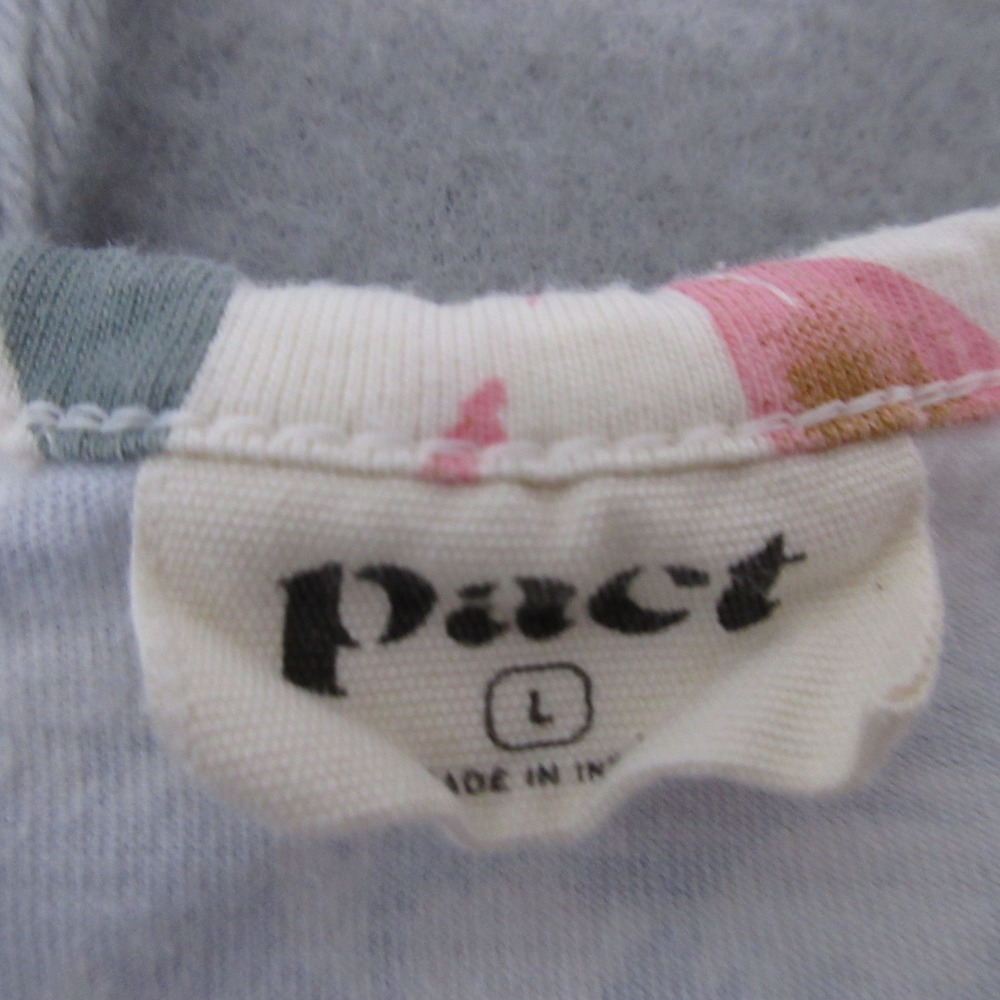 Pact Pajama Set Large Staycation Floral Organic Cotton Tank Wide Leg Pants - Picture 5 of 14